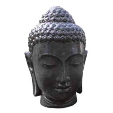 Budha head zonder gat 38*38*50