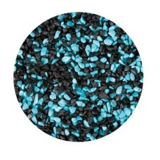aquarium gravel turquoise/zwart