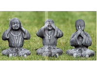 Buddha witsteen X29 horen, zien, zwijgen (per 3)