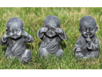 Buddha witsteen X31 horen, zien, zwijgen (per3)