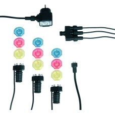 MiniBright 3x8, 3 ledlampen met ieder 8 leddioden