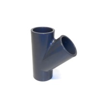Pvc T-stuk 45gr. 50mm PN16