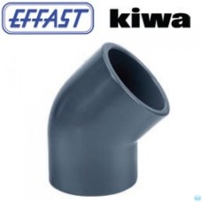 Pvc knie 45gr. 40 mm PN16